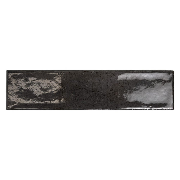 Fusion Antracite Polished Zellige Look Porcelain Tiles 2 1/2x10