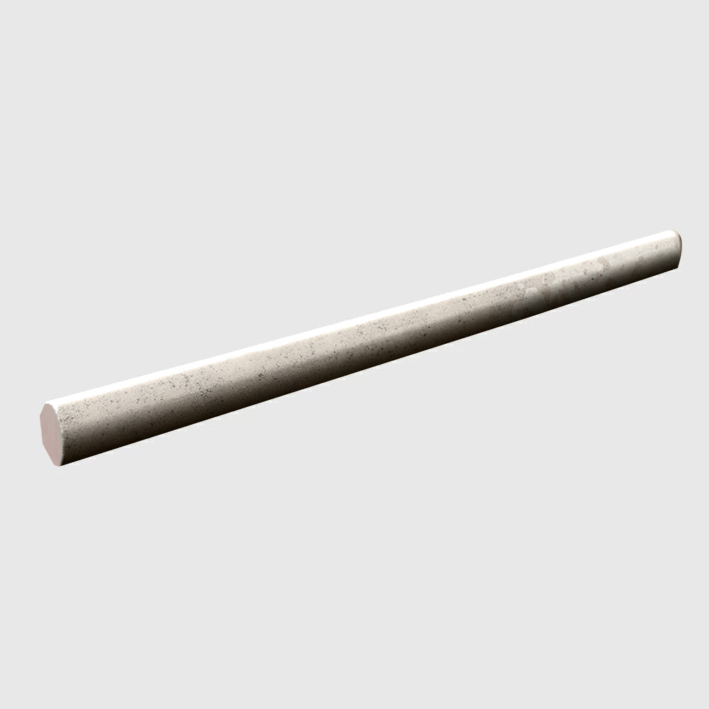 Fusion Grigio Polished Zellige Look Porcelain Moldings 1/18x10 Porcelain Polished 2x12 Moldings