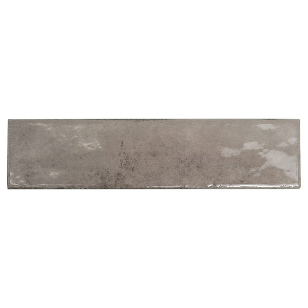Fusion Grigio Polished Zellige Look Porcelain Tiles 2 1/2x10