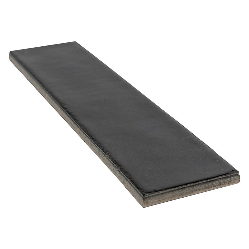 Fusion Nero Polished Zellige Look Porcelain Tiles 2 1/2x10 Porcelain Polished 2x12 Tiles — 2