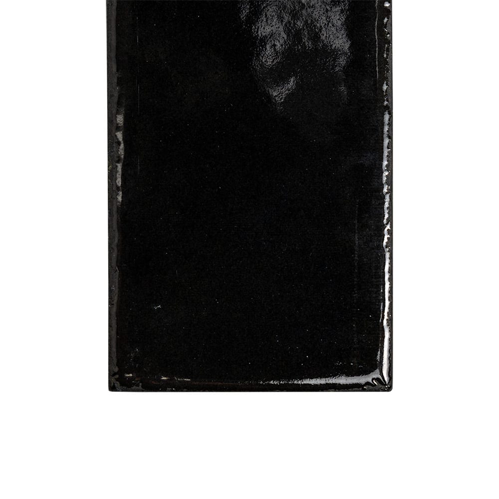 Fusion Nero Polished Zellige Look Porcelain Tiles 2 1/2x10 Porcelain Polished 2x12 Tiles — 3