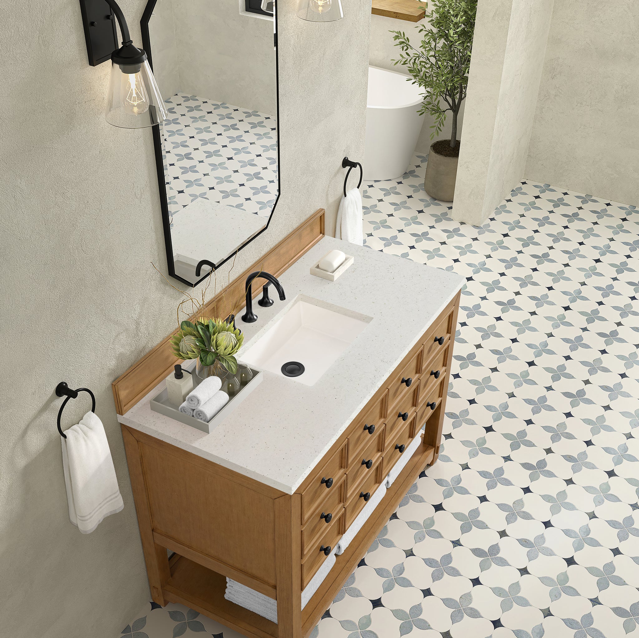 James Martin Malibu 48" Single Bathroom Vanity, Amber Birch by James Martin