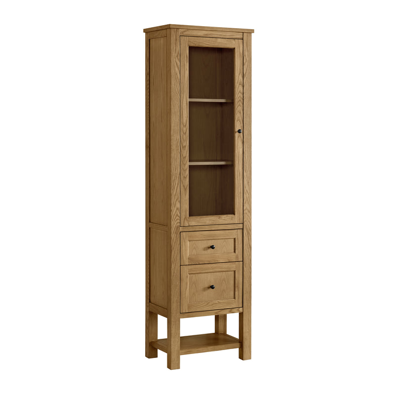James Martin Breckenridge Linen Cabinet, Light Natural Oak, view 10