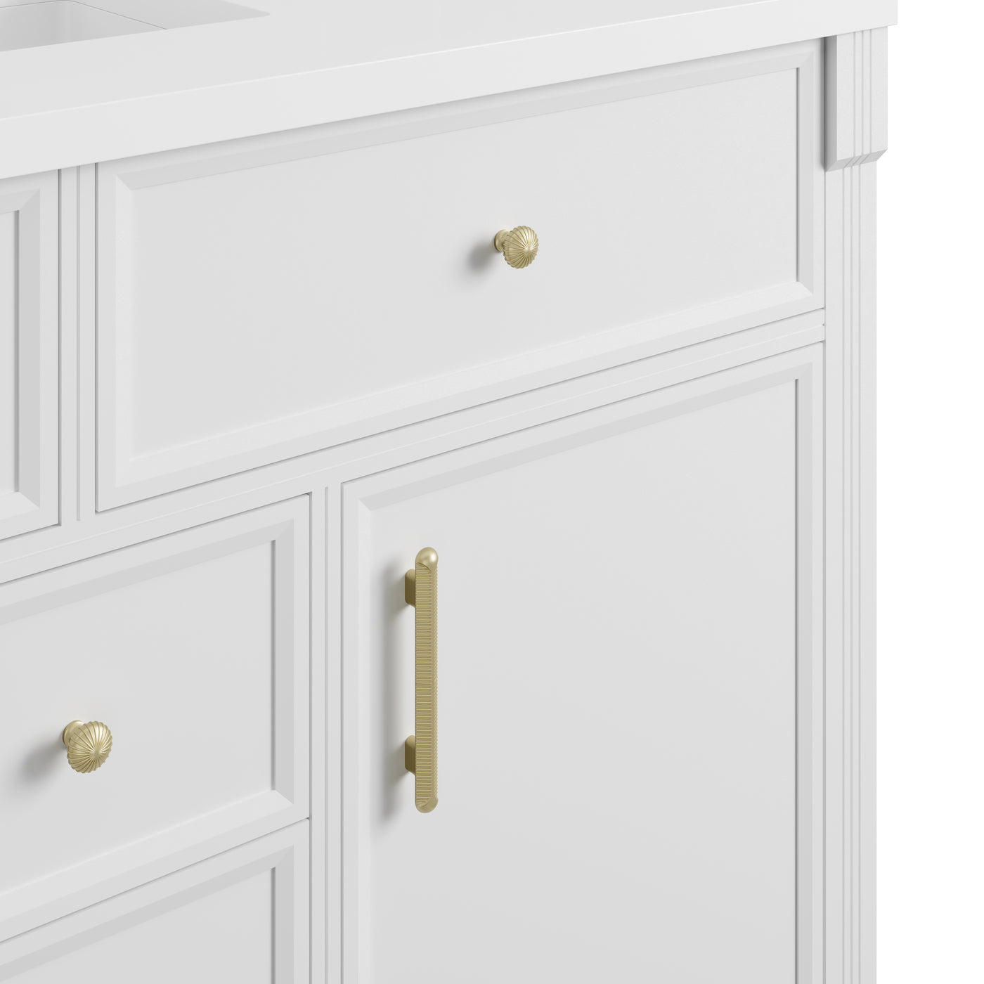 James Martin Bellshire 120" Double Bathroom Vanity, Bright White, view 20