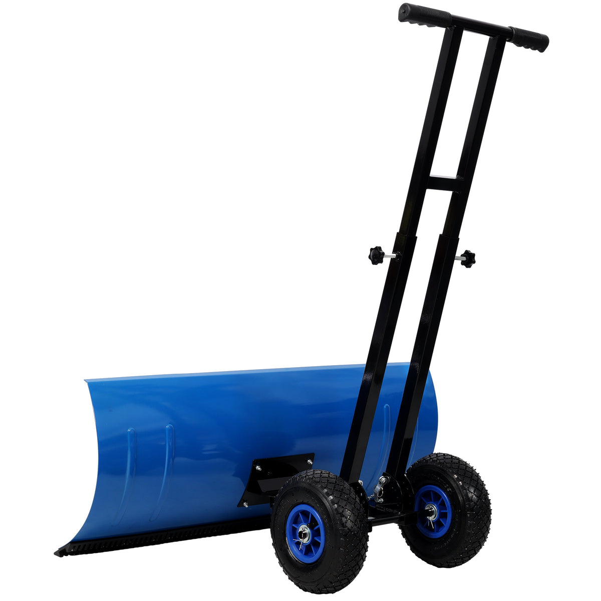 Dual Bar Snow Shovel with Wheels, 38.6-Inch Blade, Adjustable Handle, photo 4 of 10