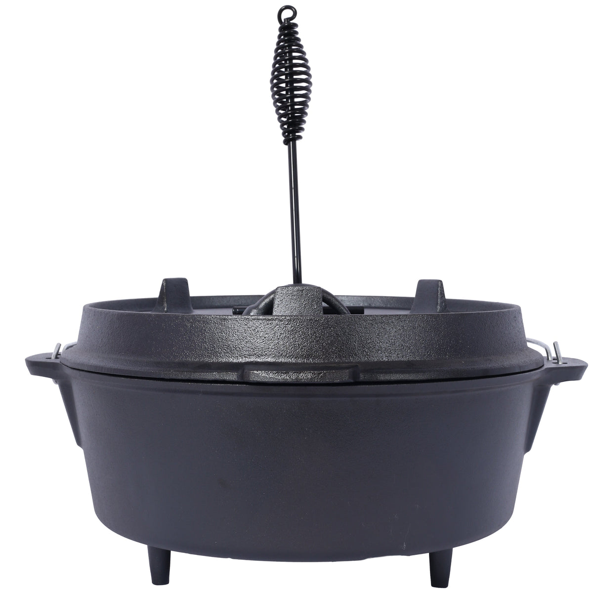 Pre-Seasoned Cast Iron Dutch Oven with Skillet Lid - Black, photo 14 of 19