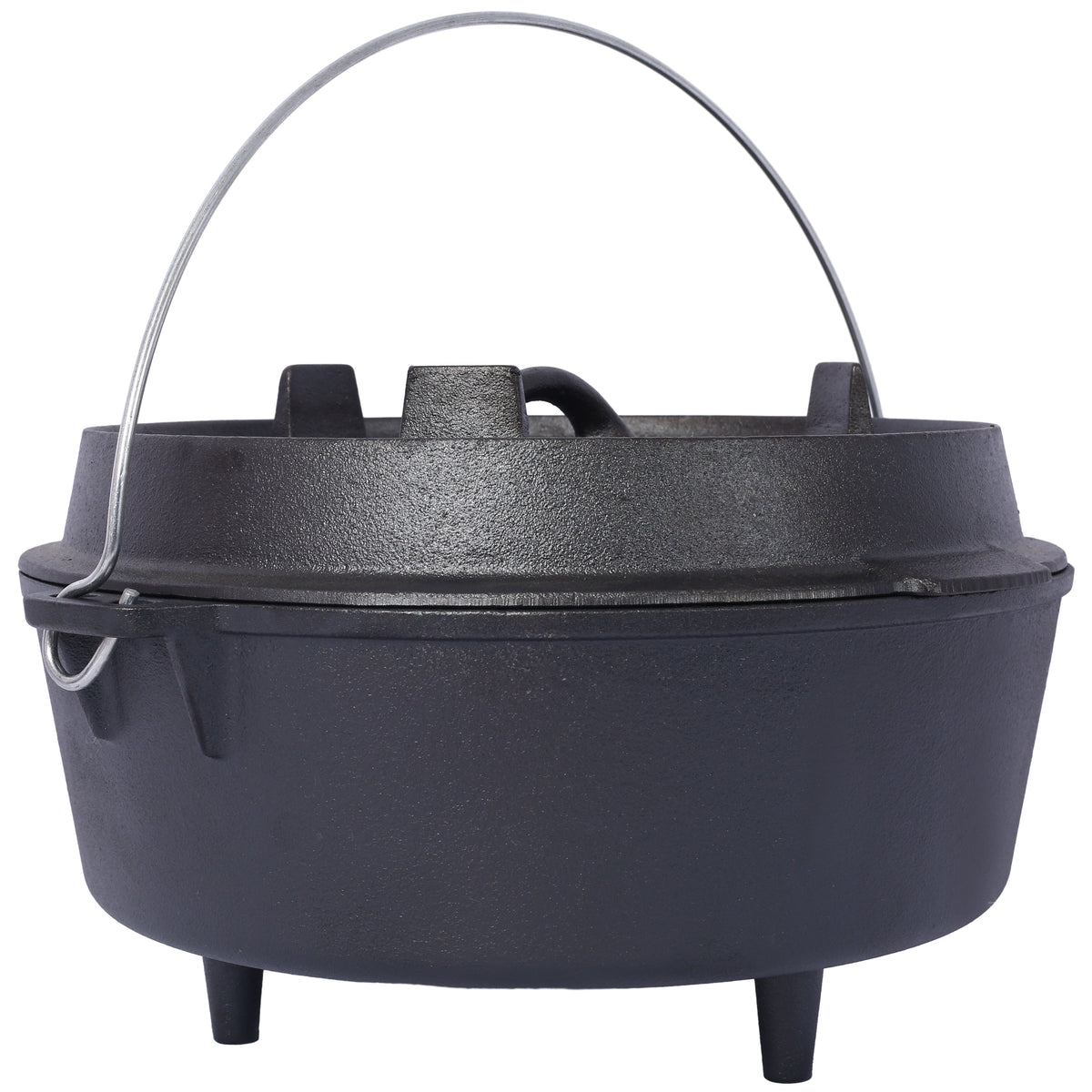 Pre-Seasoned Cast Iron Dutch Oven with Skillet Lid - Black, photo 4 of 19