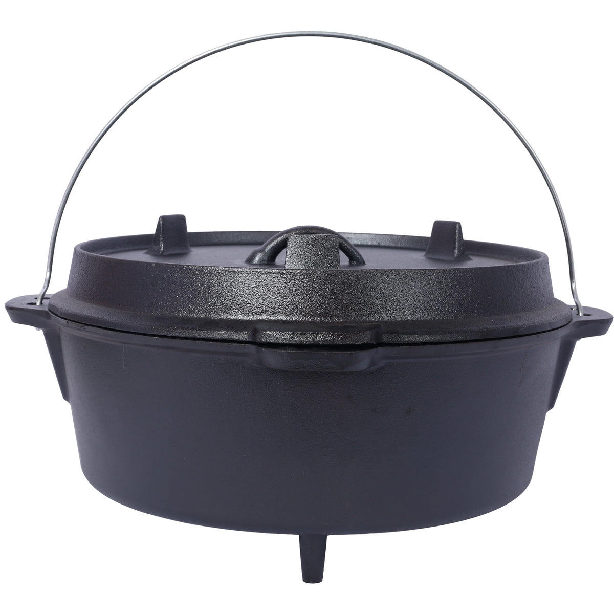 Pre-Seasoned Cast Iron Dutch Oven with Skillet Lid - Black, photo 5 of 19