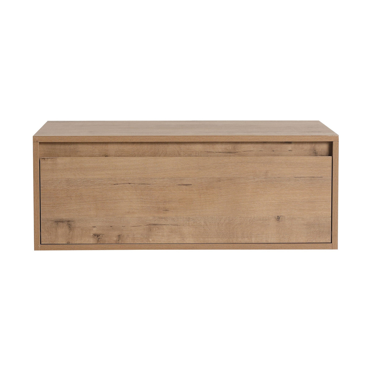 Modern Minimalist Bathroom Cabinet with Soft Close Drawers - Light or Dark Brown