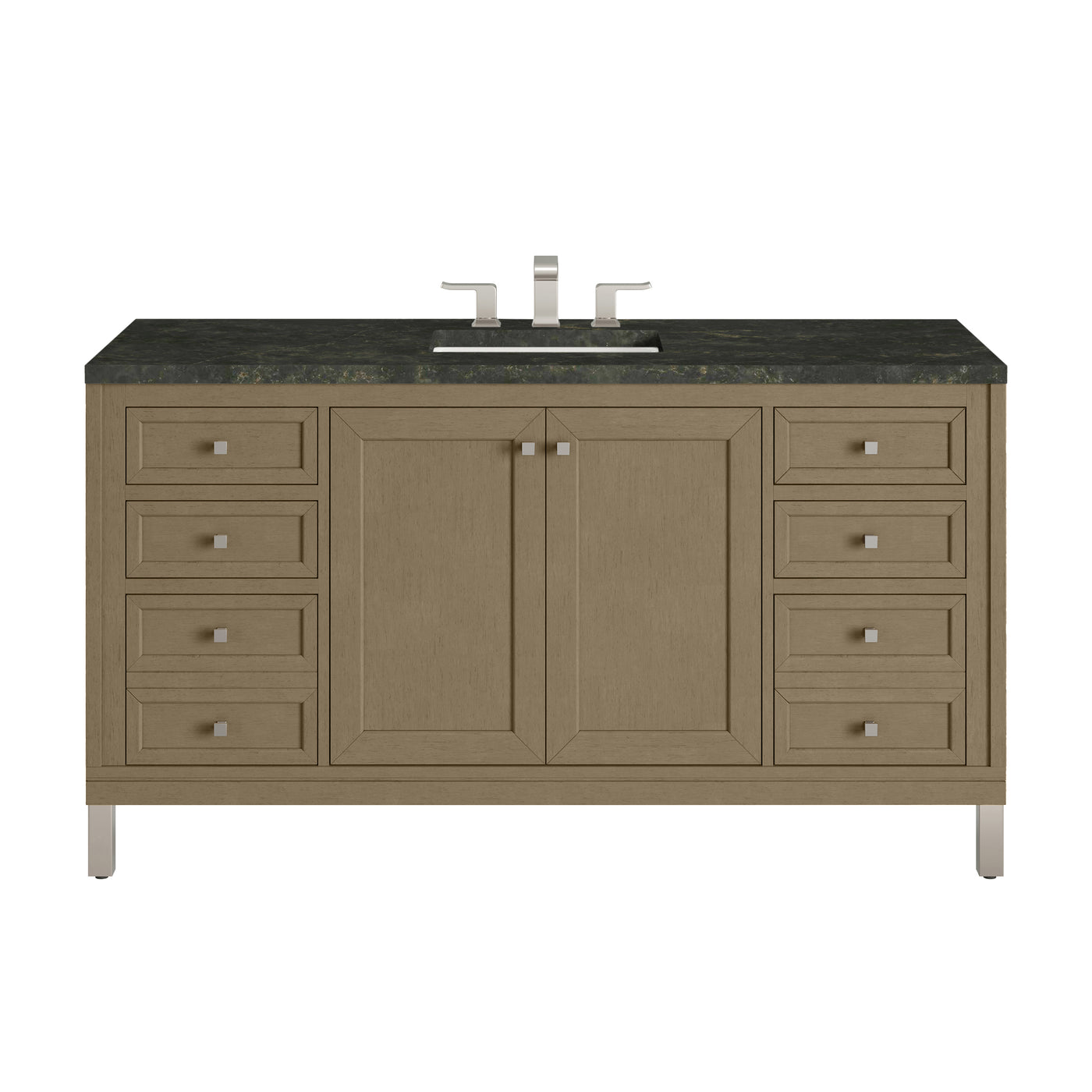 James Martin Chicago 60" Single Bathroom Vanity, Walnut Whisper by James Martin