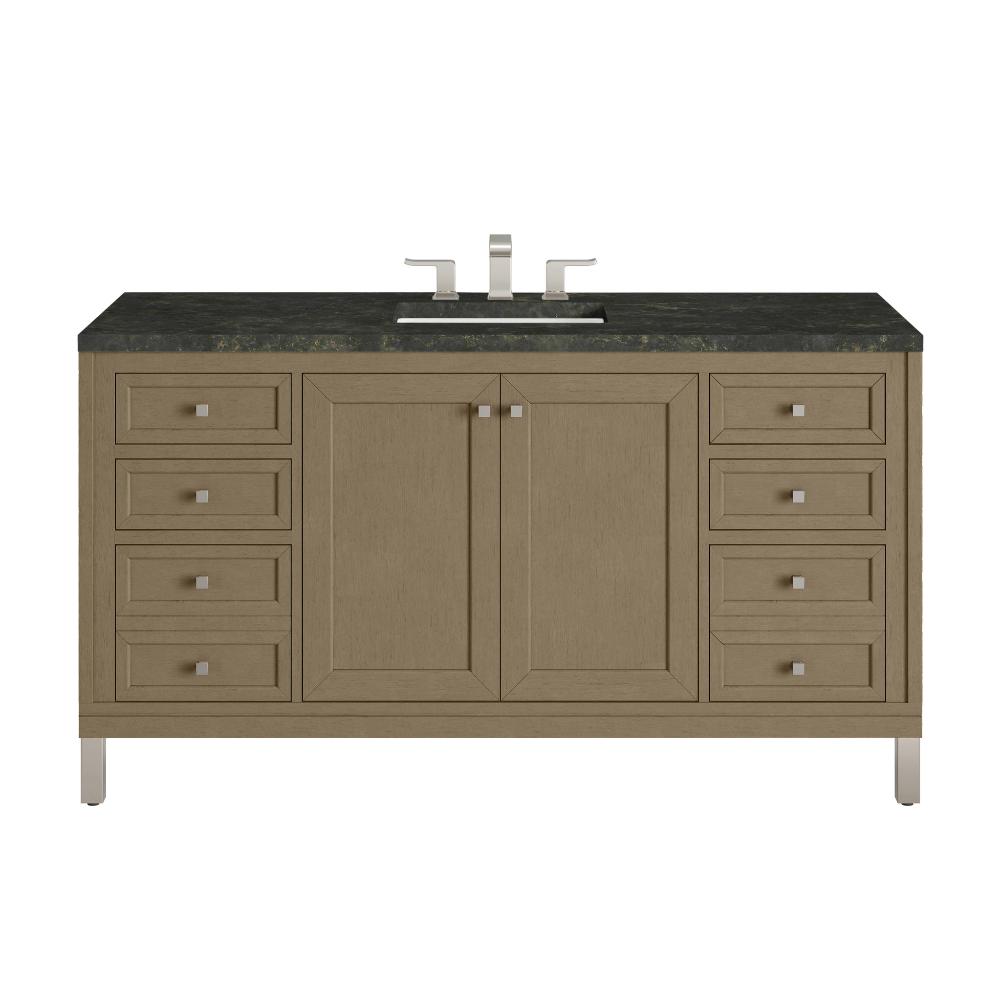 James Martin Chicago 60" Single Bathroom Vanity, Walnut Whisper by James Martin