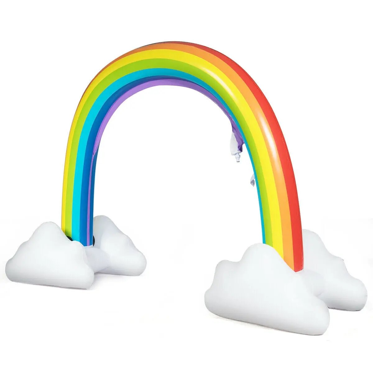Inflatable Rainbow Sprinkler Backyard Games Outside Water Toy Yard by DirectDeals
