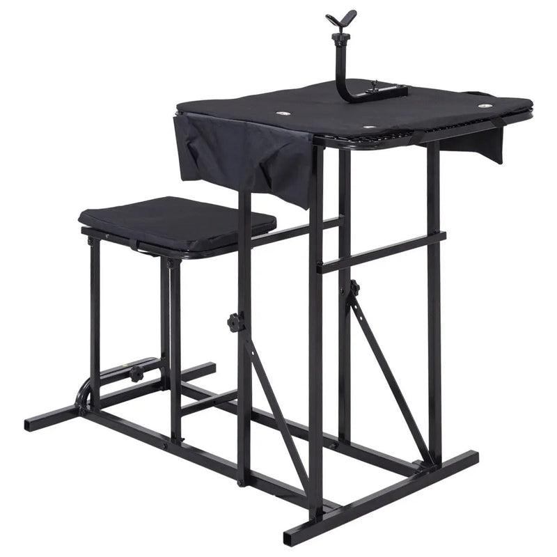 Foldable Shooting Bench with Adjustable Height Table by DirectDeals