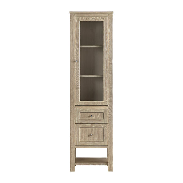 James Martin Breckenridge Linen Cabinet, Whitewashed Oak