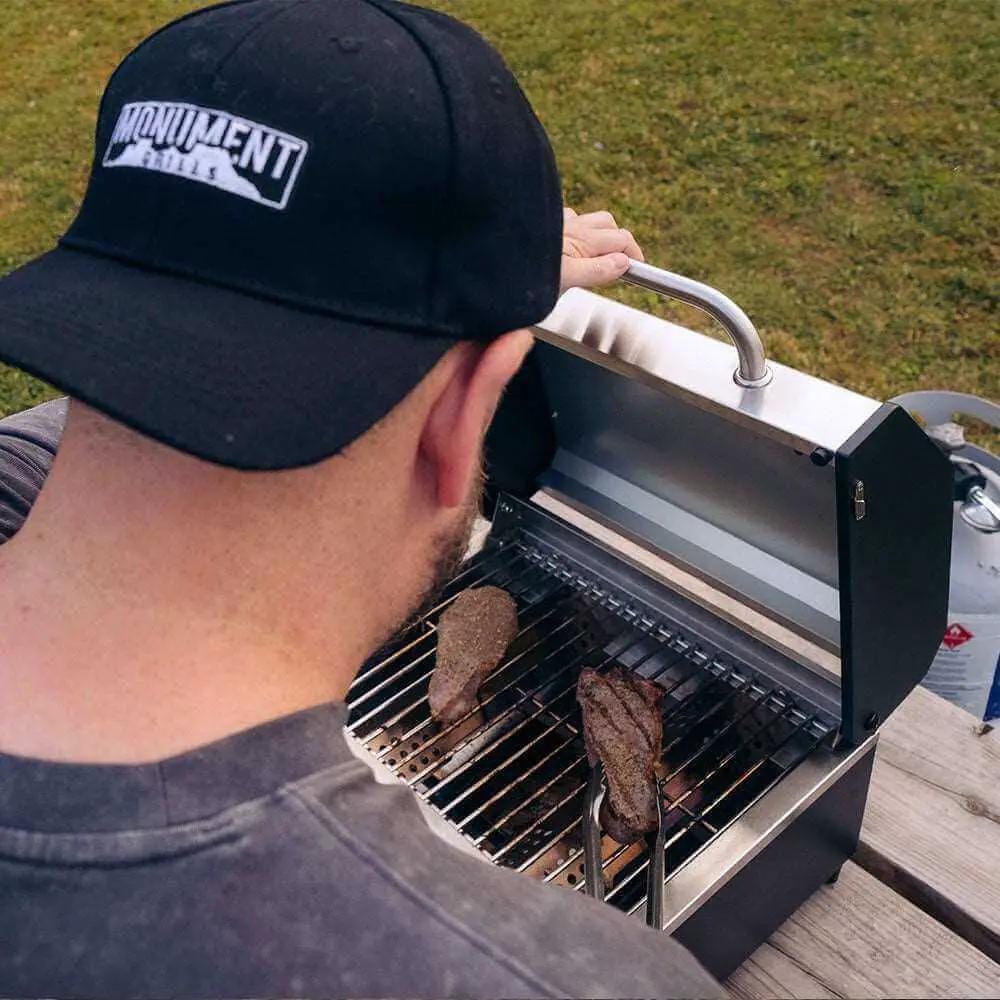 G22 | Stainless Tabletop Propane Gas Grill by Monument Grills