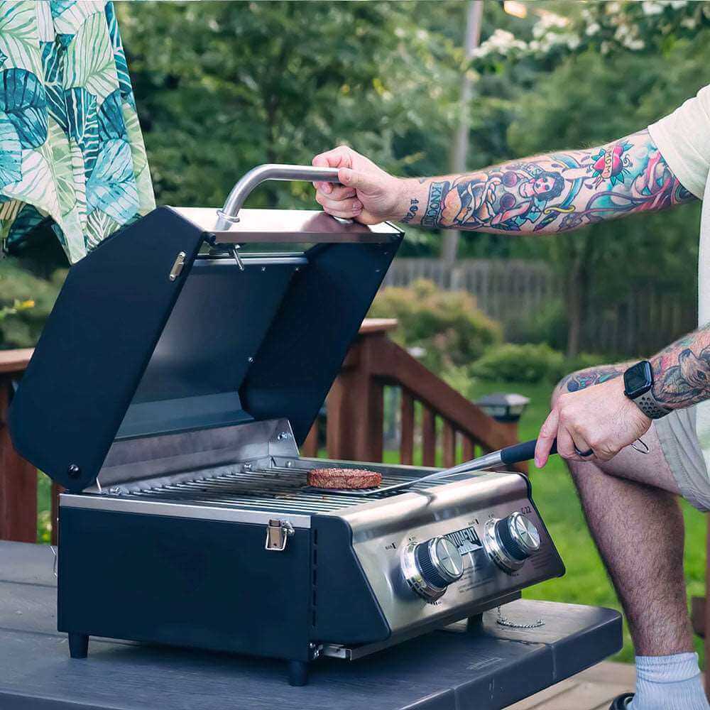 G22 | Stainless Tabletop Propane Gas Grill by Monument Grills