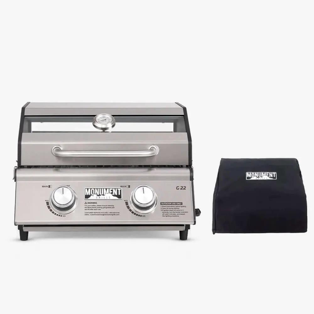 G22 | Stainless Tabletop Propane Gas Grill by Monument Grills