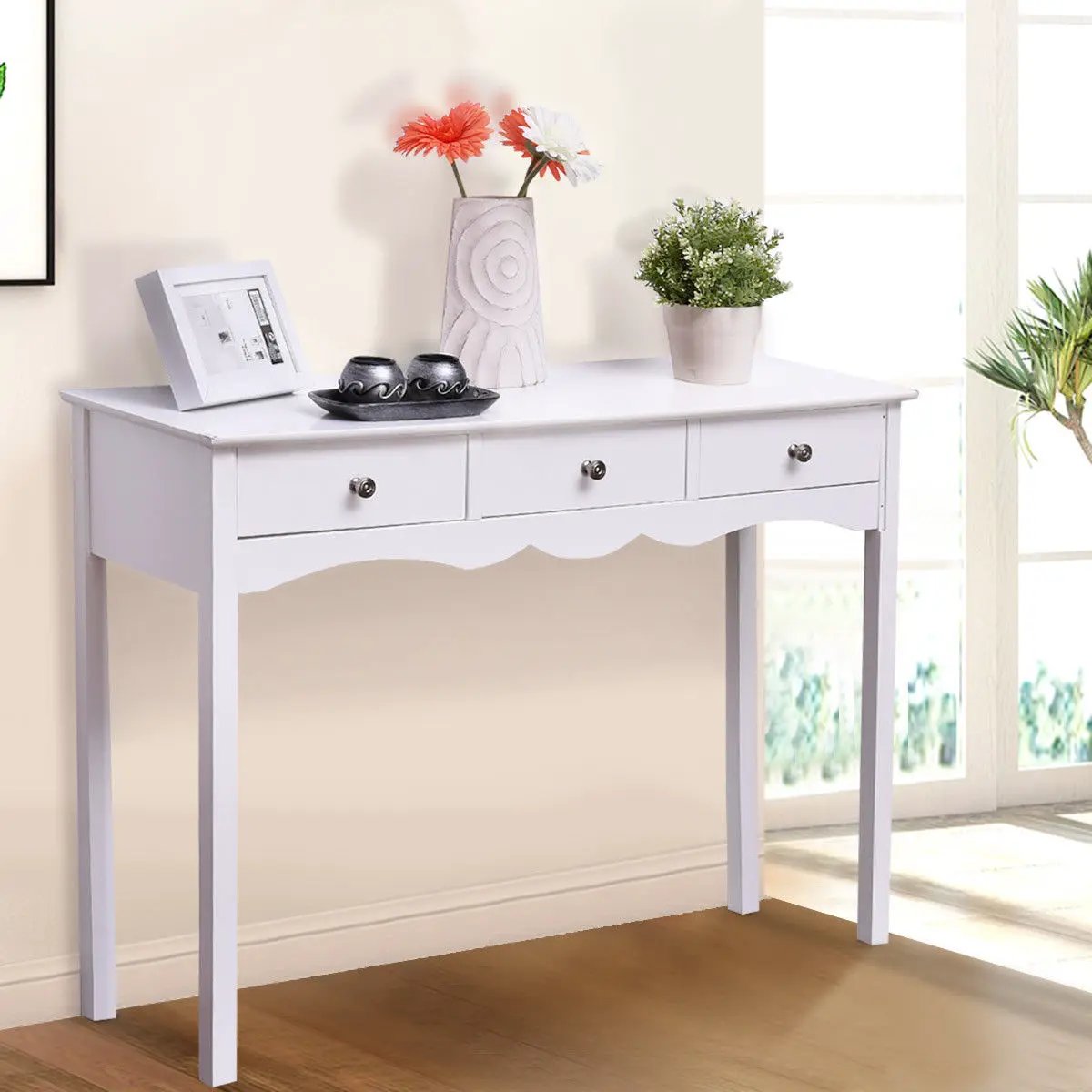 Hall table Side Table w/ 3 Drawers by DirectDeals