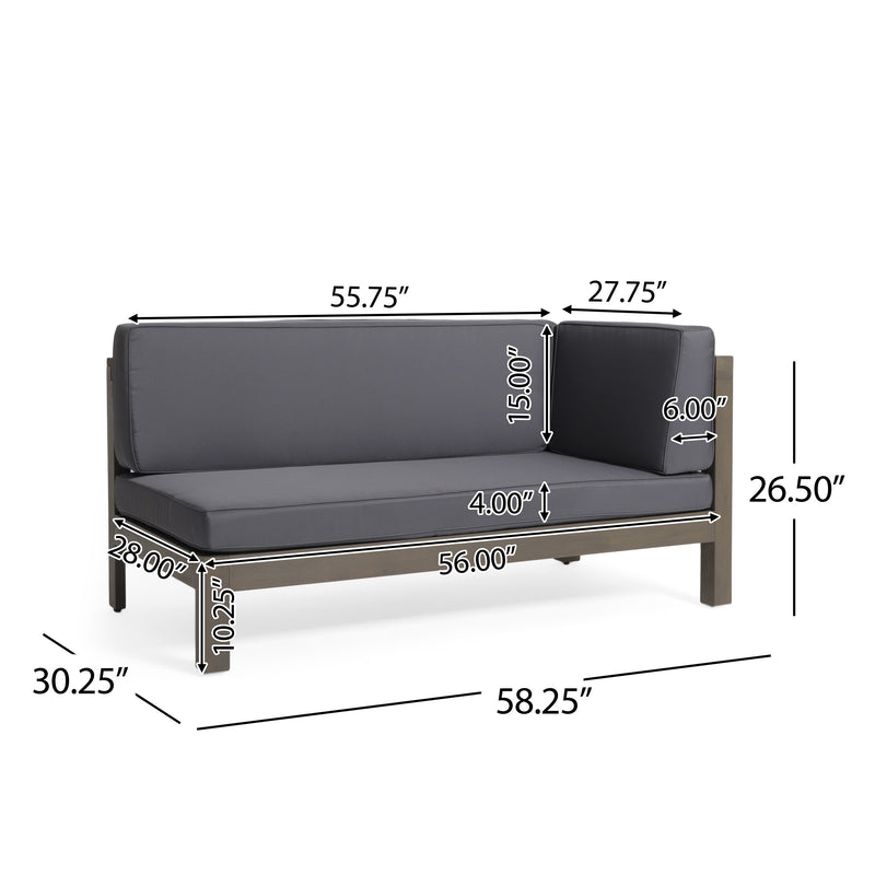 Brava X-Back Left-Right Corner Bench Set, photo 5 of 10