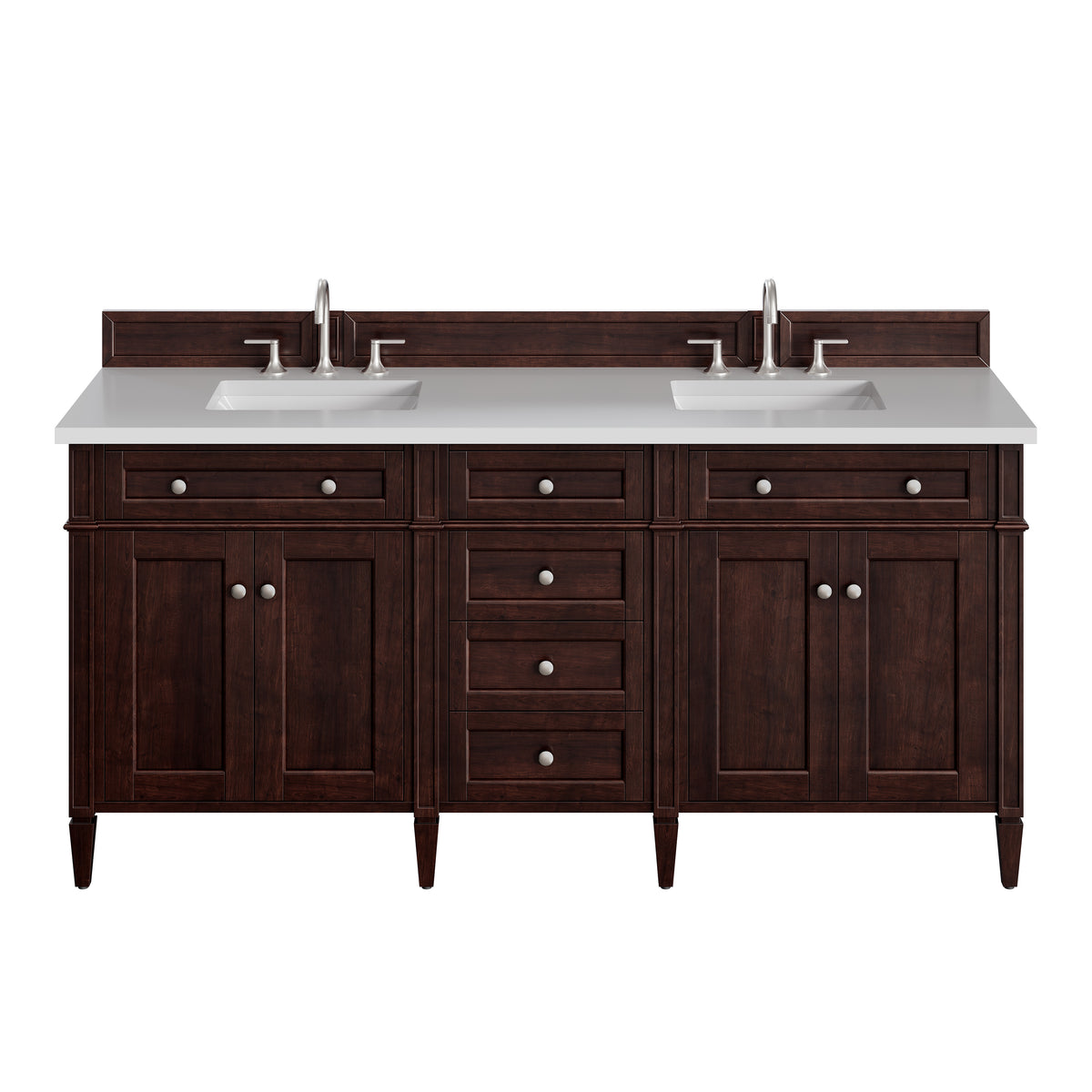 James Martin Brittany 72" Double Bathroom Vanity, Burnished Mahogany, view 30