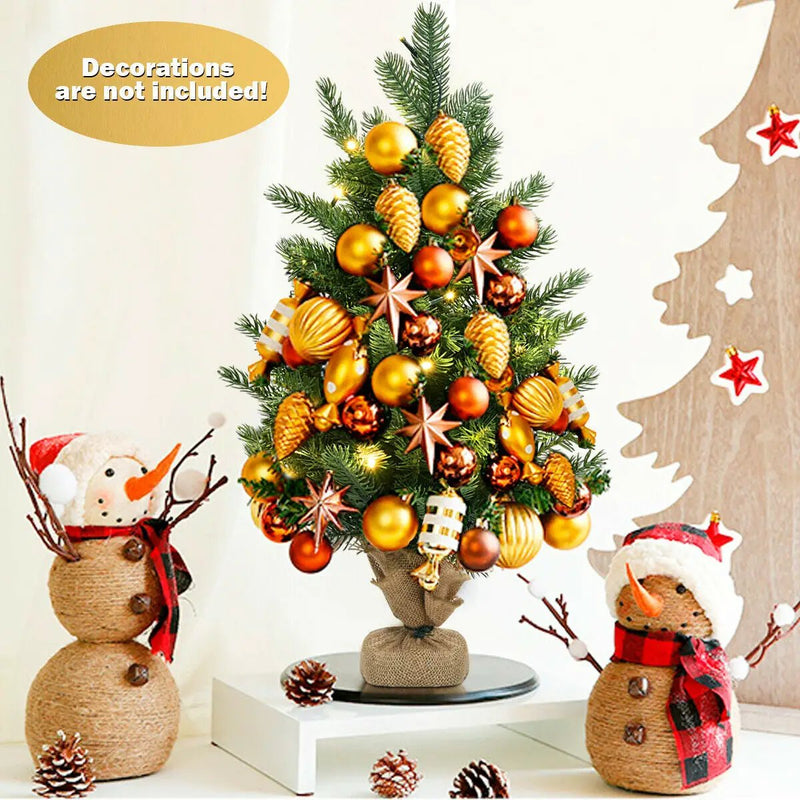 24 Inch Tabletop Fir Artificial Christmas Tree with LED Lights by DirectDeals