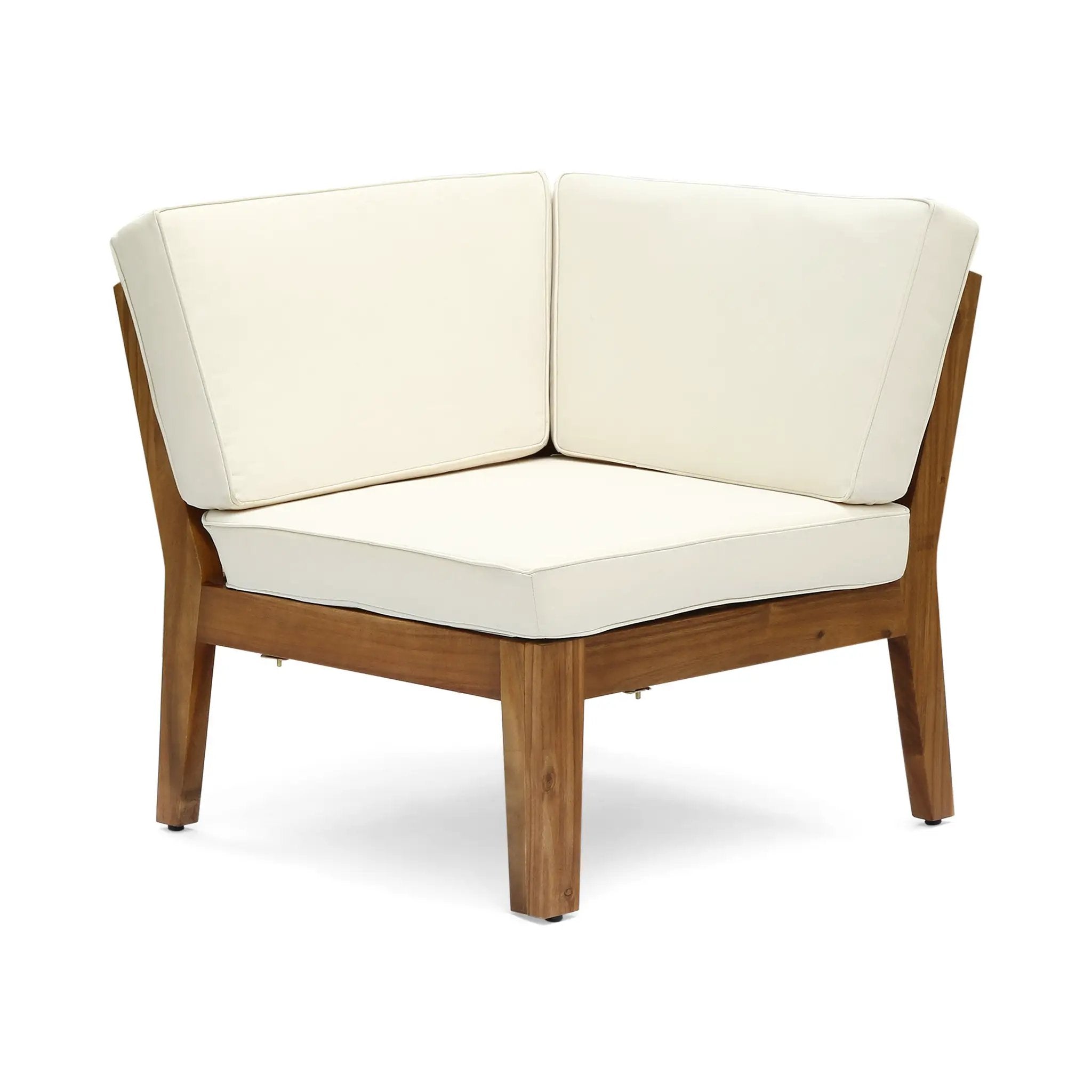 Grenada 5 Seater Acacia Wood Sectional Sofa Set by HouseOfZazla