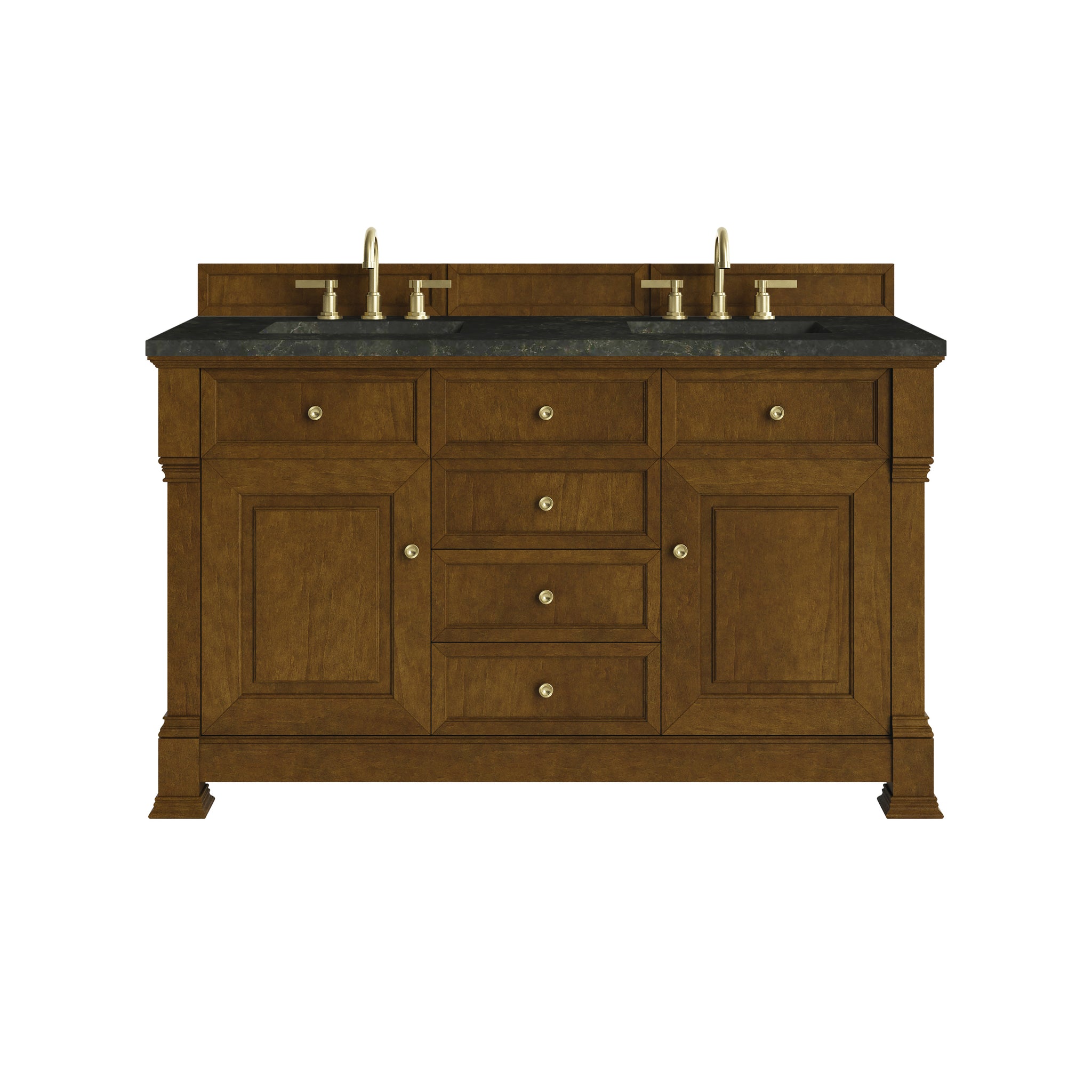 James Martin Brookfield 60" Double Bathroom Vanity, Honey Oak by James Martin