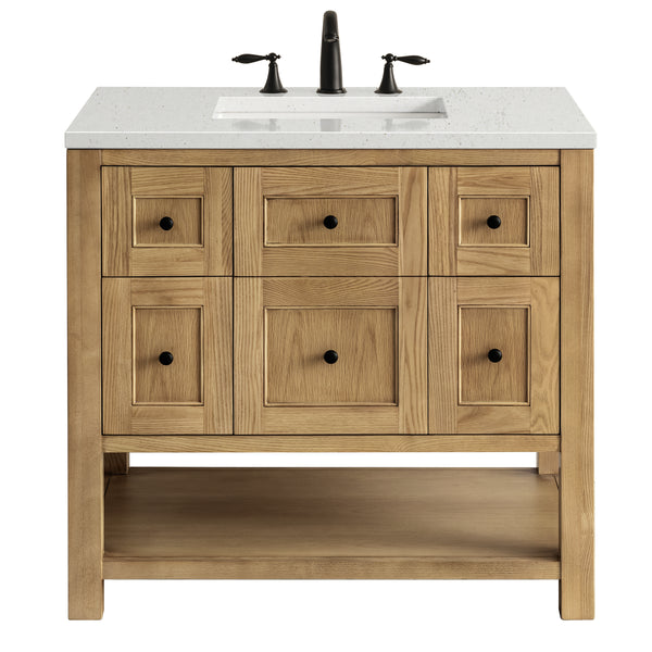 James Martin Breckenridge 36" Single Bathroom Vanity, Light Natural Oak