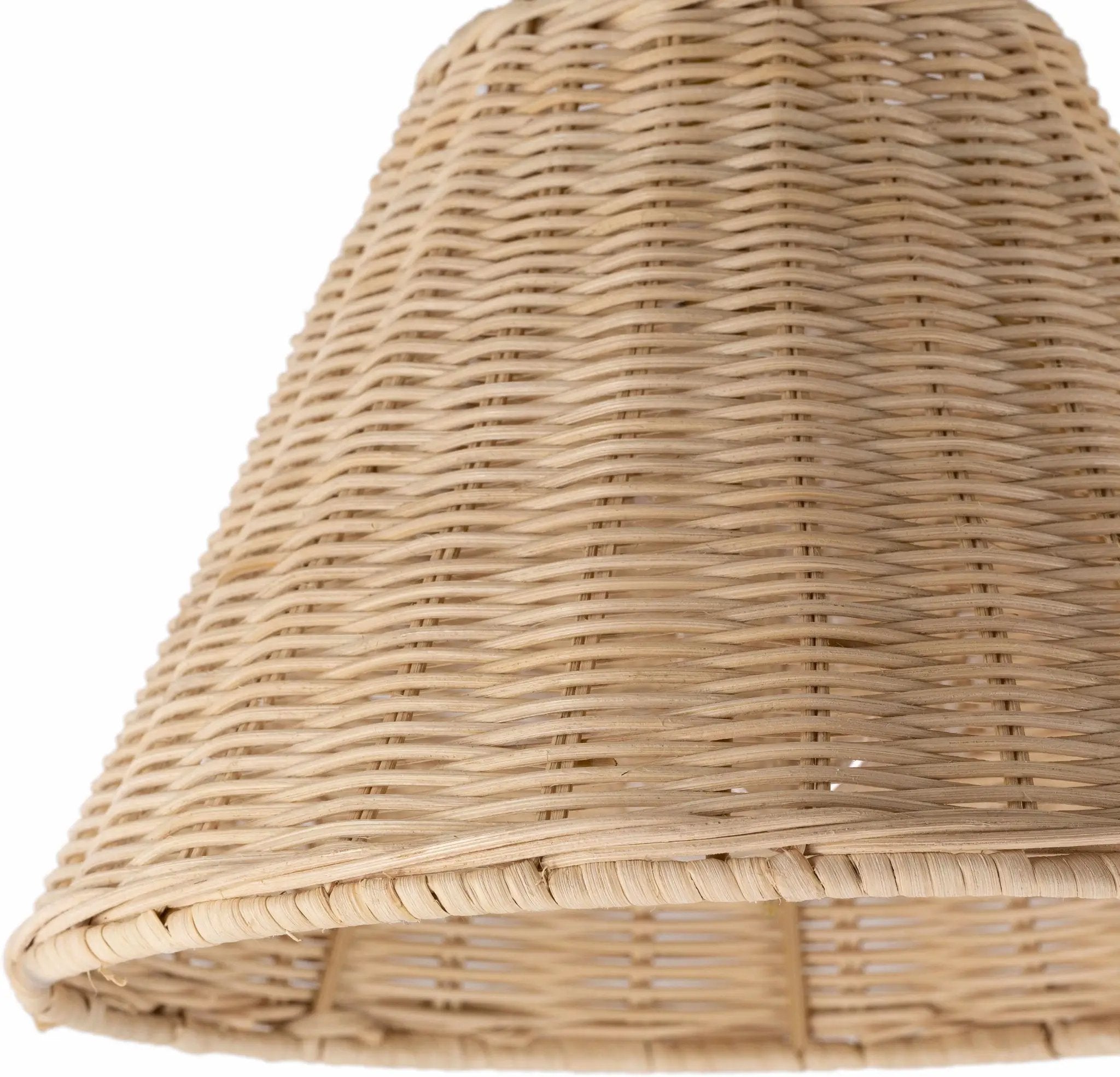 Gabas Gold Iron Rattan Wall Sconces by Boutique Rugs