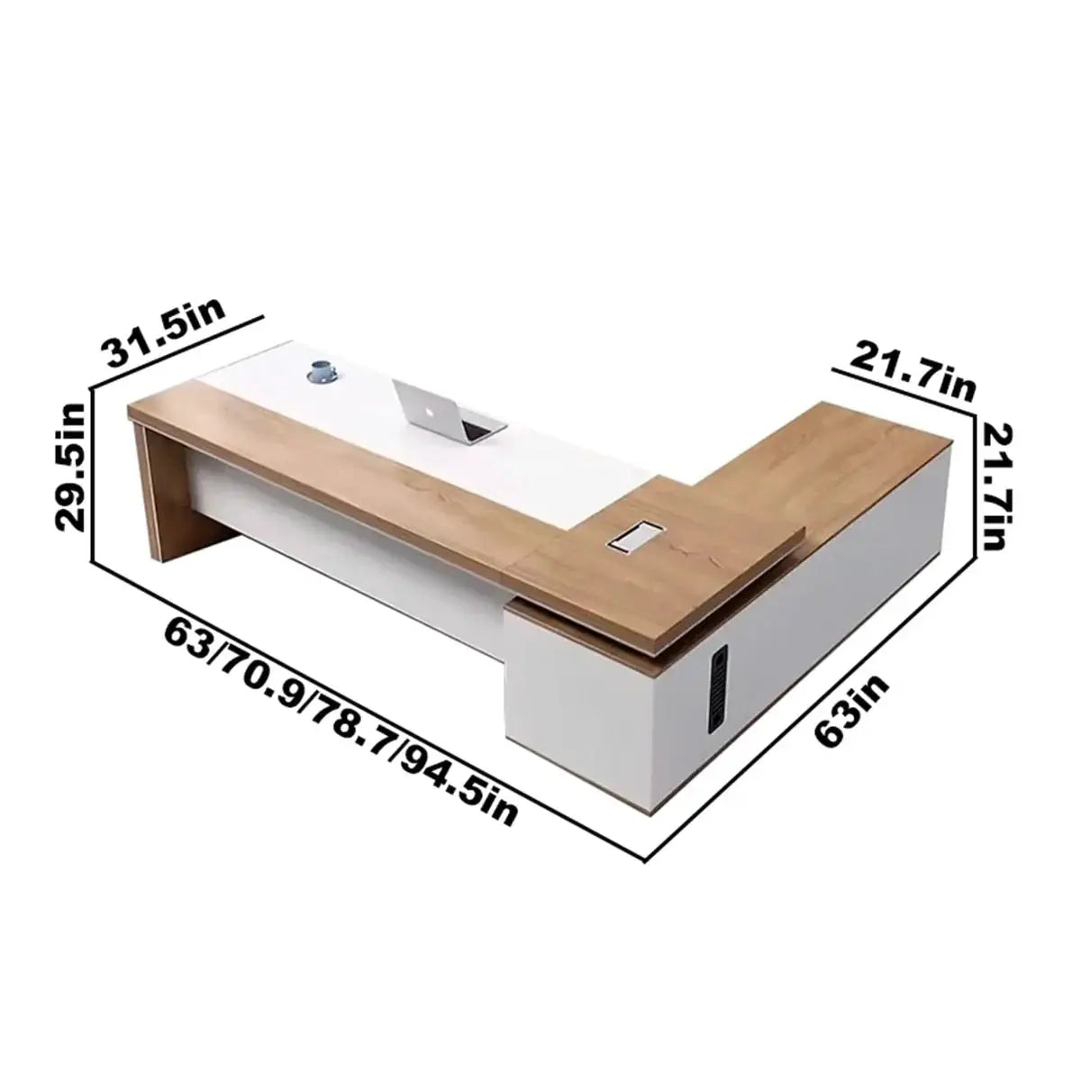 Lynx · Modern L-Shaped Executive Desk by Arc Grove