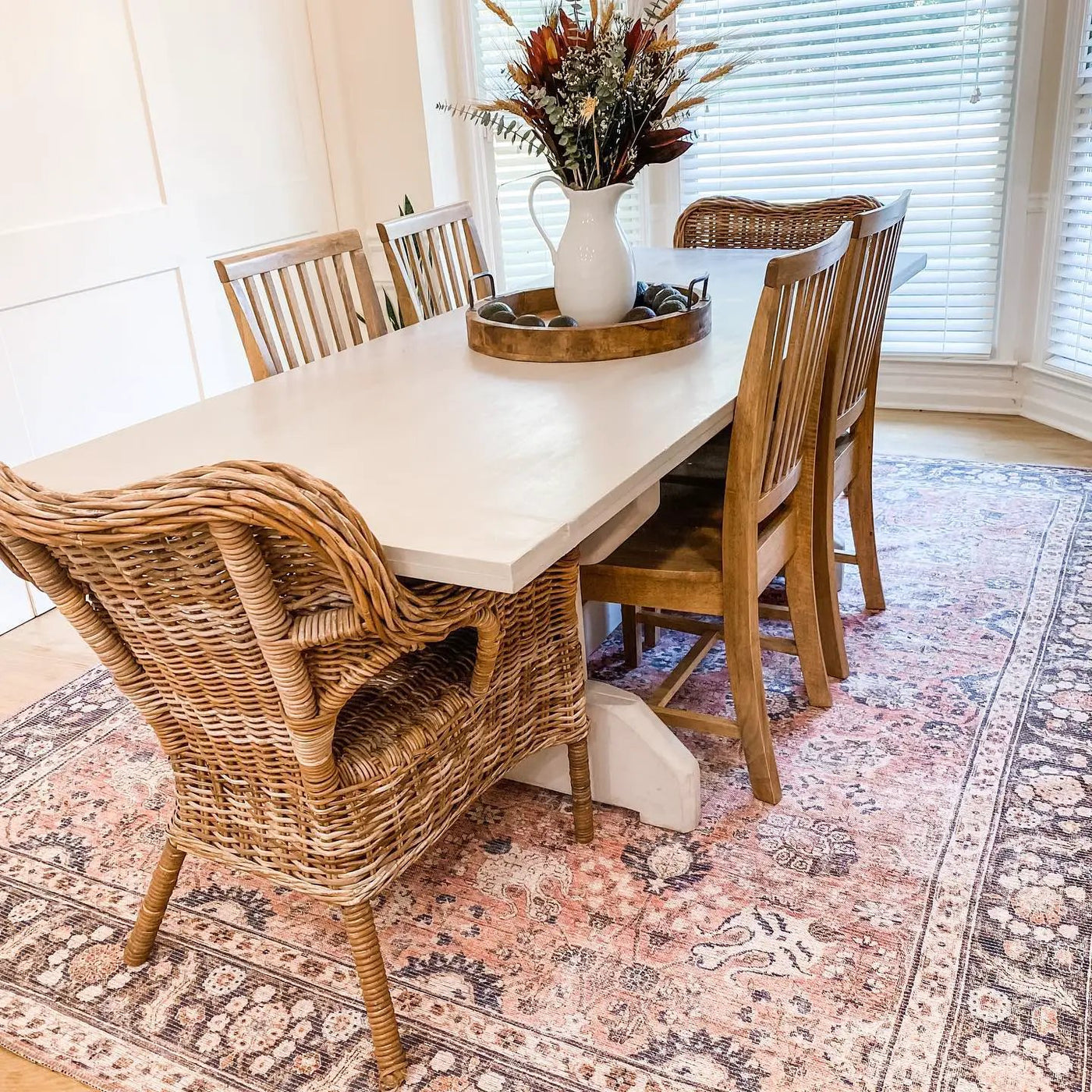 Ganyangan Red Washable Rug by Boutique Rugs
