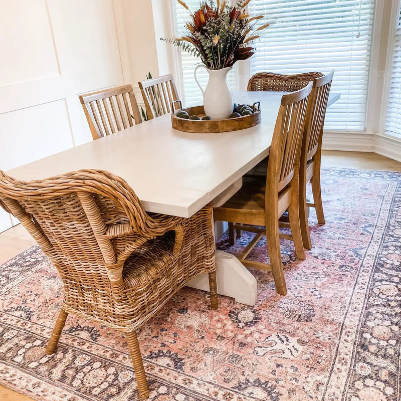 Ganyangan Red Washable Rug by Boutique Rugs
