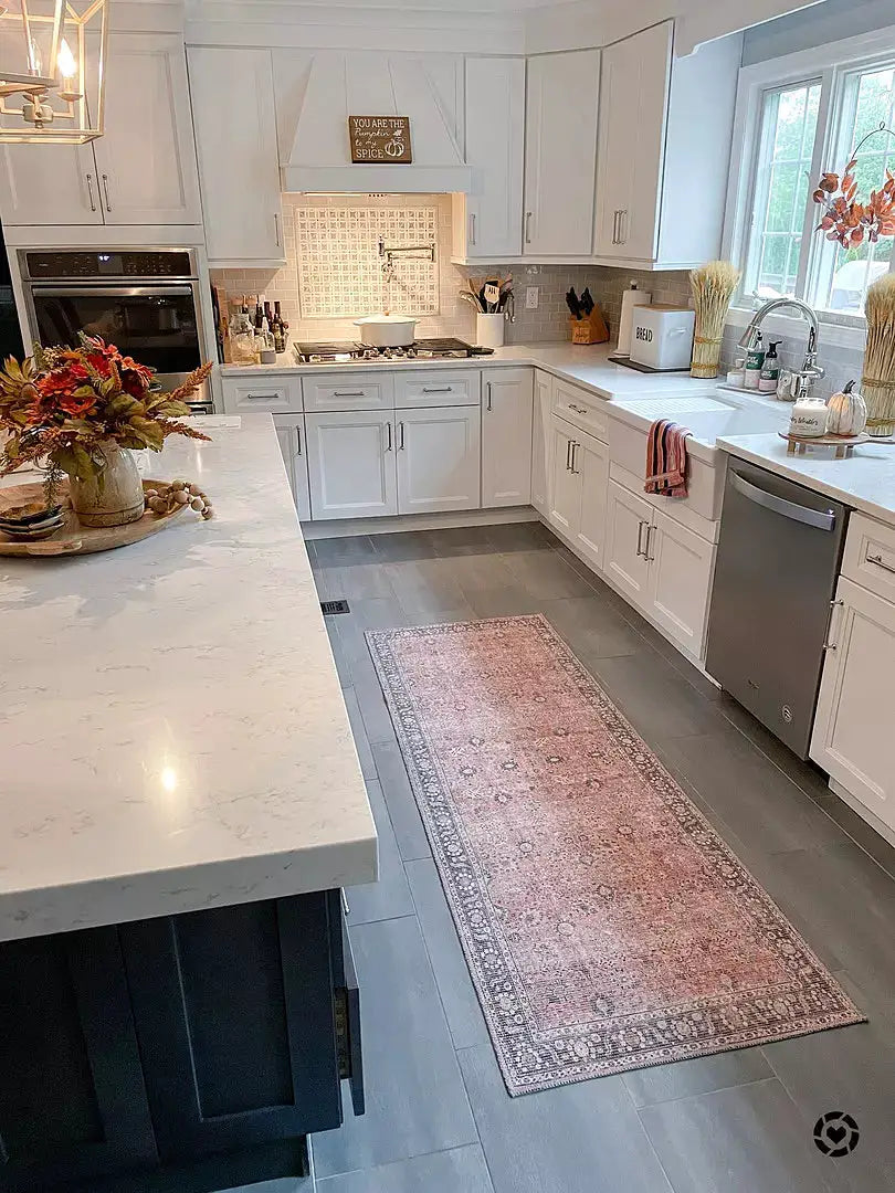 Ganyangan Red Washable Rug by Boutique Rugs