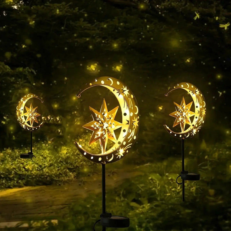 Garden Light - Solar Iron Statue by House Of Avana
