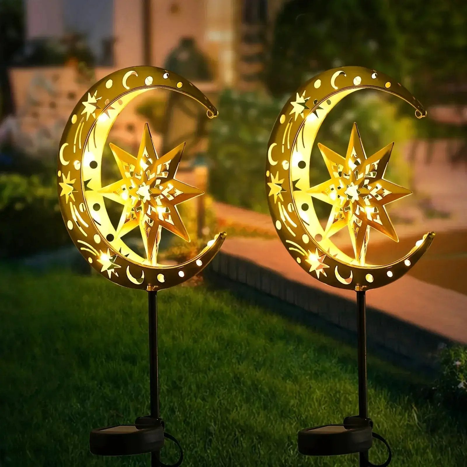 Garden Light - Solar Iron Statue by House Of Avana