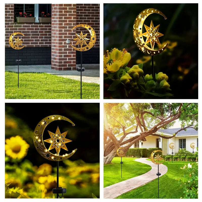 Garden Light - Solar Iron Statue by House Of Avana