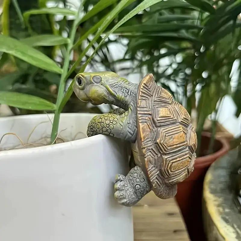Garden Turtle Statue for Aquarium Decoration by House Of Avana