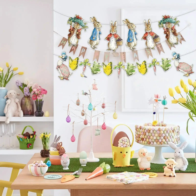 Garland - Decorative Colorful Bunny 6ft by House Of Avana