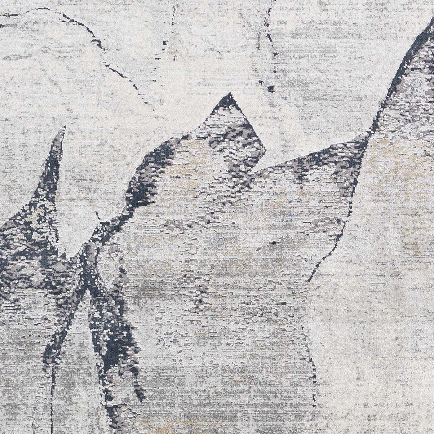 Gasquet Gray Marble Textured Luxe Rug by Boutique Rugs