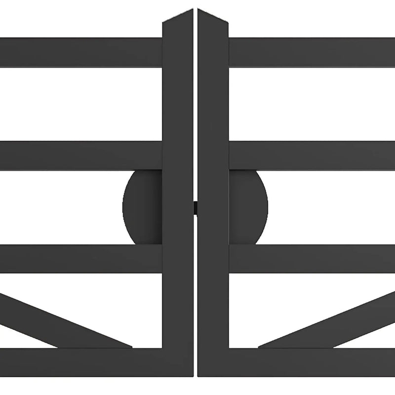 20 ft Farm Driveway Gate with Diagonal Tubes, Dual Swing by Chery Industrial