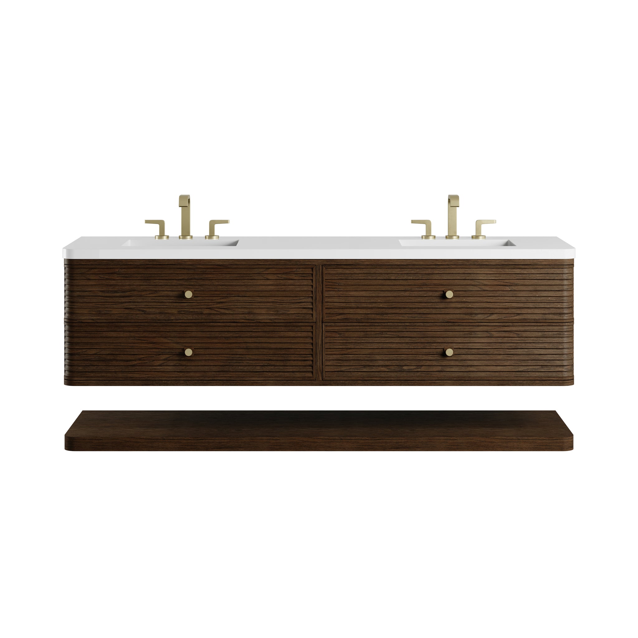 James Martin Allamari 72" Floating Double Bathroom Vanity, Sable by James Martin