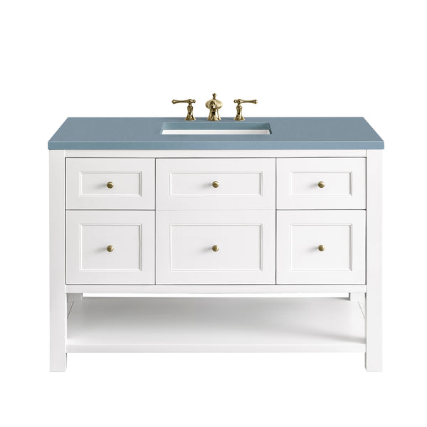 James Martin Breckenridge 48" Single Bathroom Vanity, Bright White
