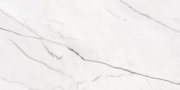 Gemma Bianca Honed Marble Look Porcelain Tiles 12x24