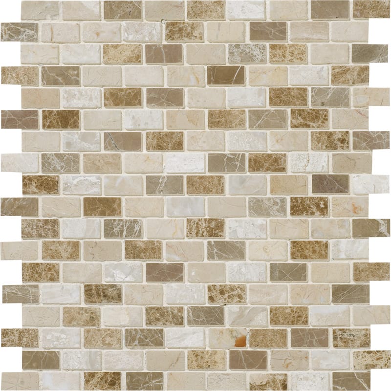 Geneve Polished 5/8x1 1/4 Marble Mosaics 12x12 Marble Polished 12x12 Mosaics