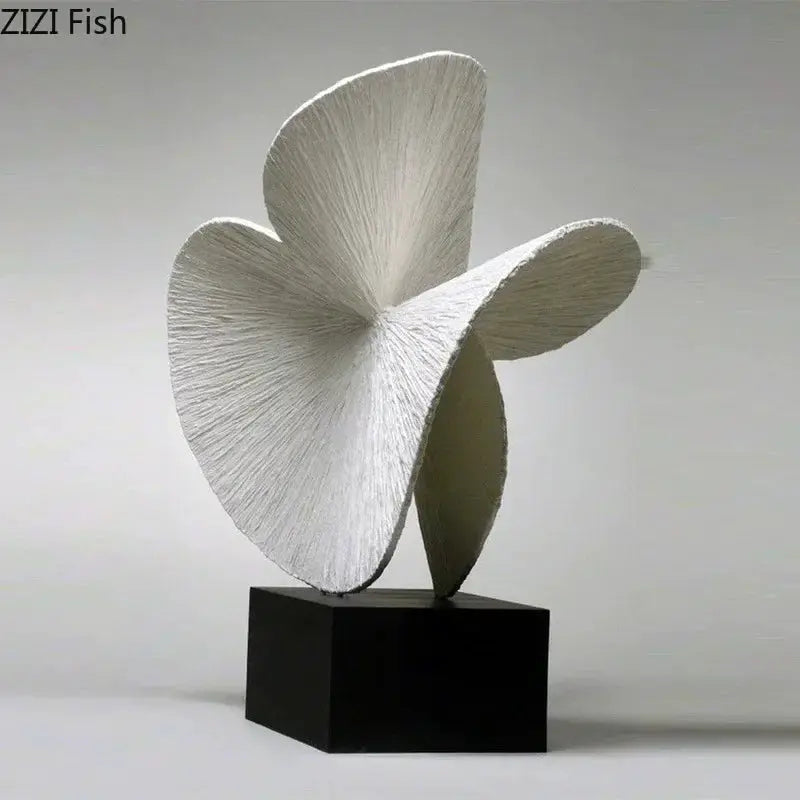 Modern Abstract Spiral Sculpture for Contemporary Table Decor by House Of Avana