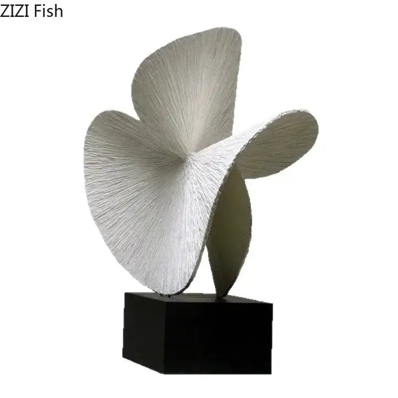 Modern Abstract Spiral Sculpture for Contemporary Table Decor by House Of Avana
