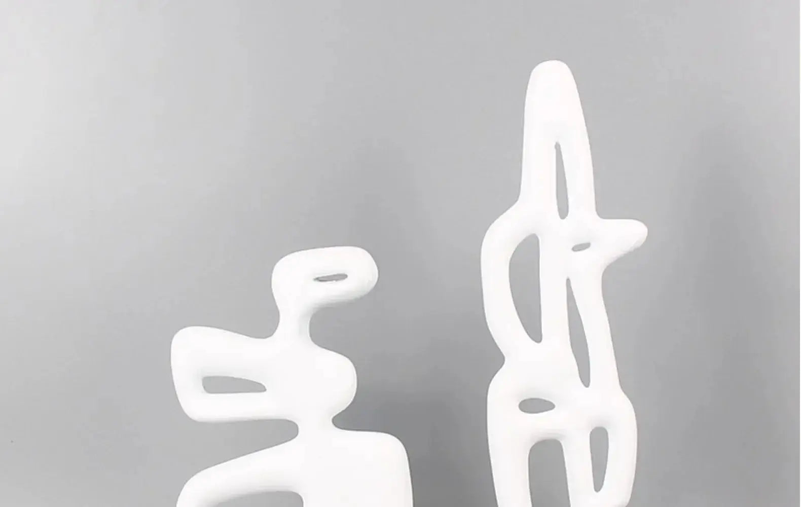 Modern Abstract Black Sculpture Statue for Contemporary Home Decor by House Of Avana