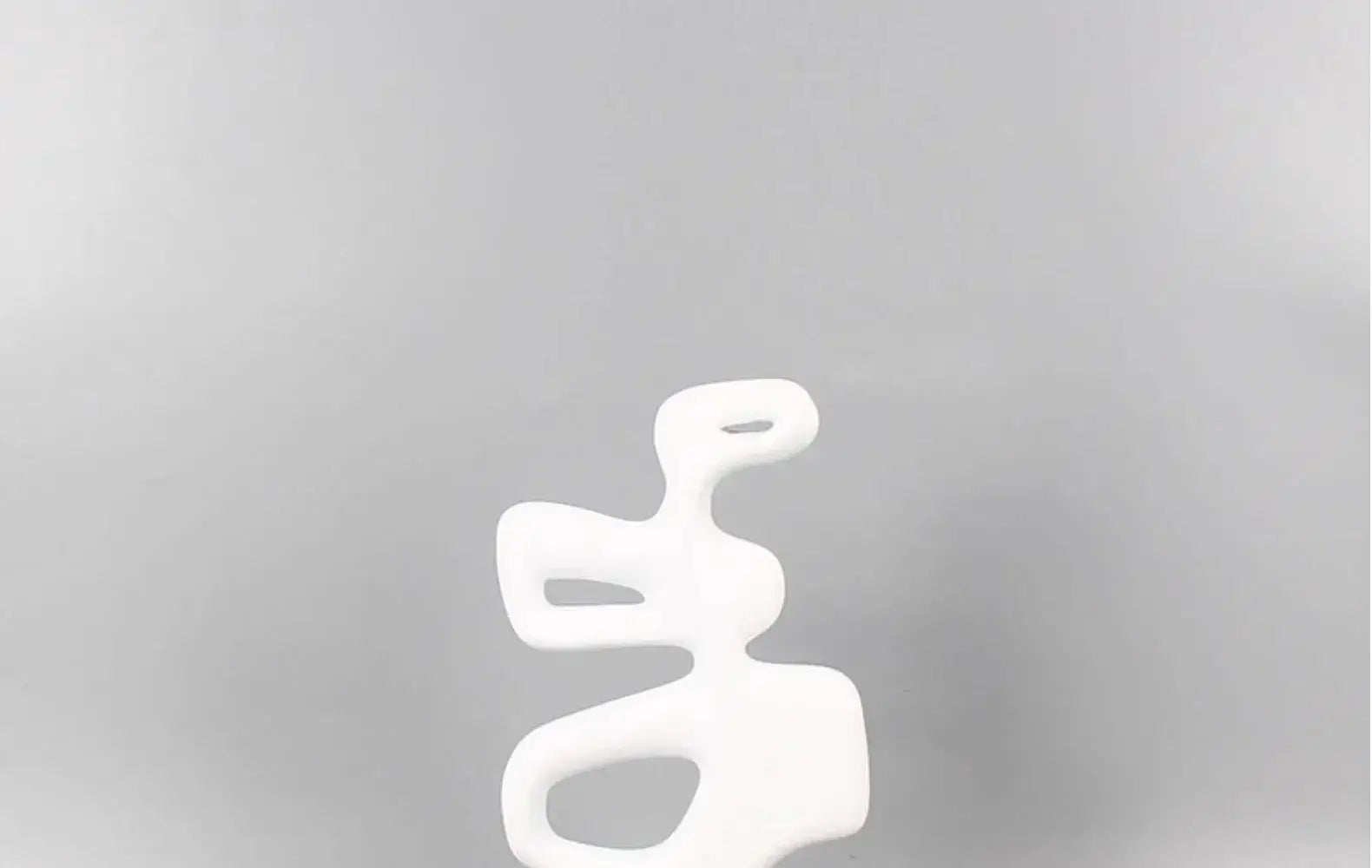 Modern Abstract Black Sculpture Statue for Contemporary Home Decor by House Of Avana