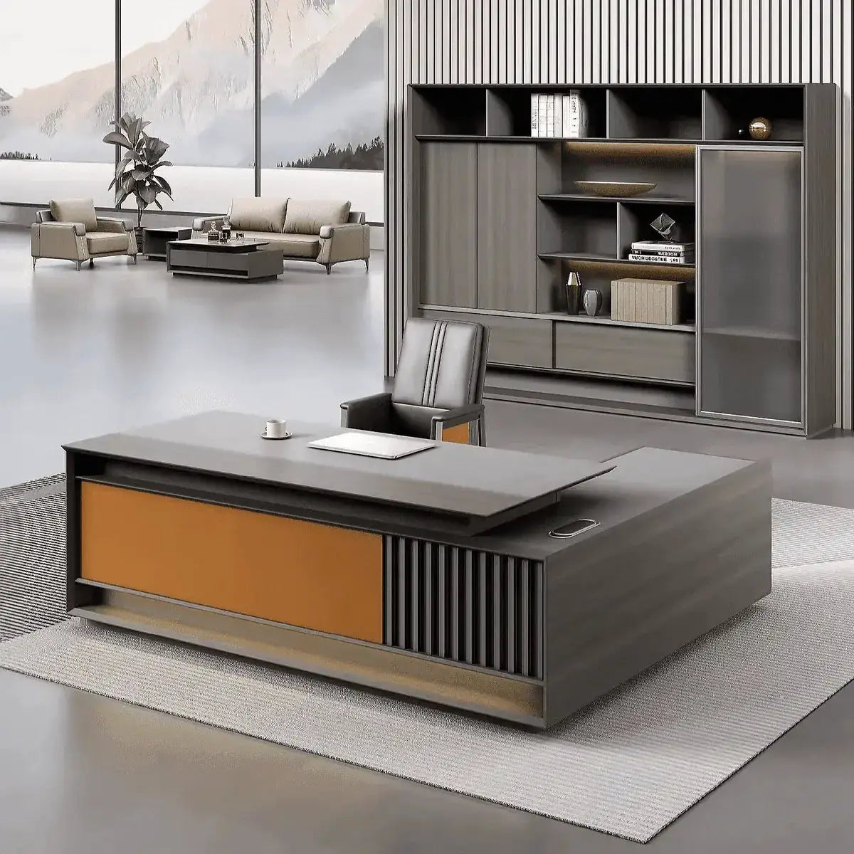 Frazer · Modern L-Shaped Executive Desk by Arc Grove