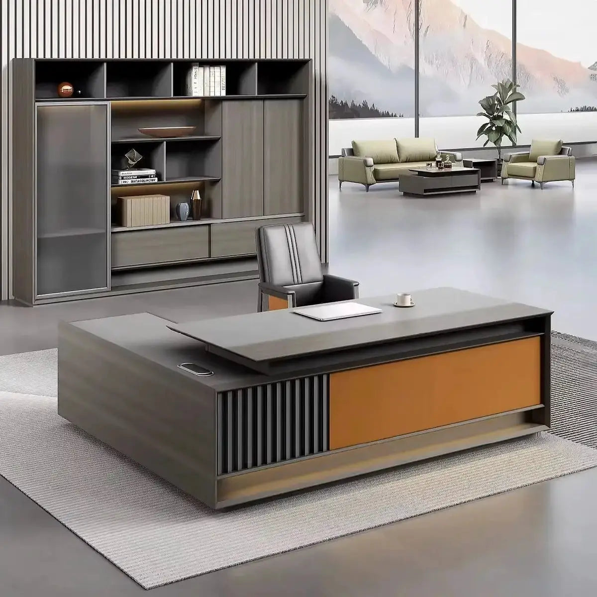 Frazer · Modern L-Shaped Executive Desk by Arc Grove